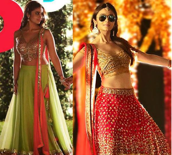 Alia bhatt outlet gold lehenga